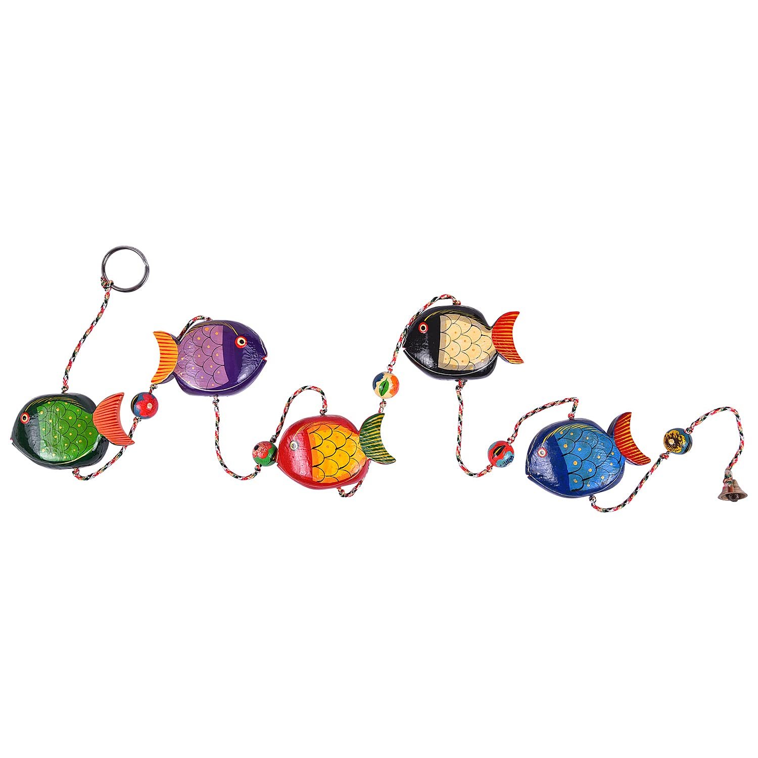 Animals Fish Handmade & Hand Painted Garden Decorative Wall Hanging  Multicolor
