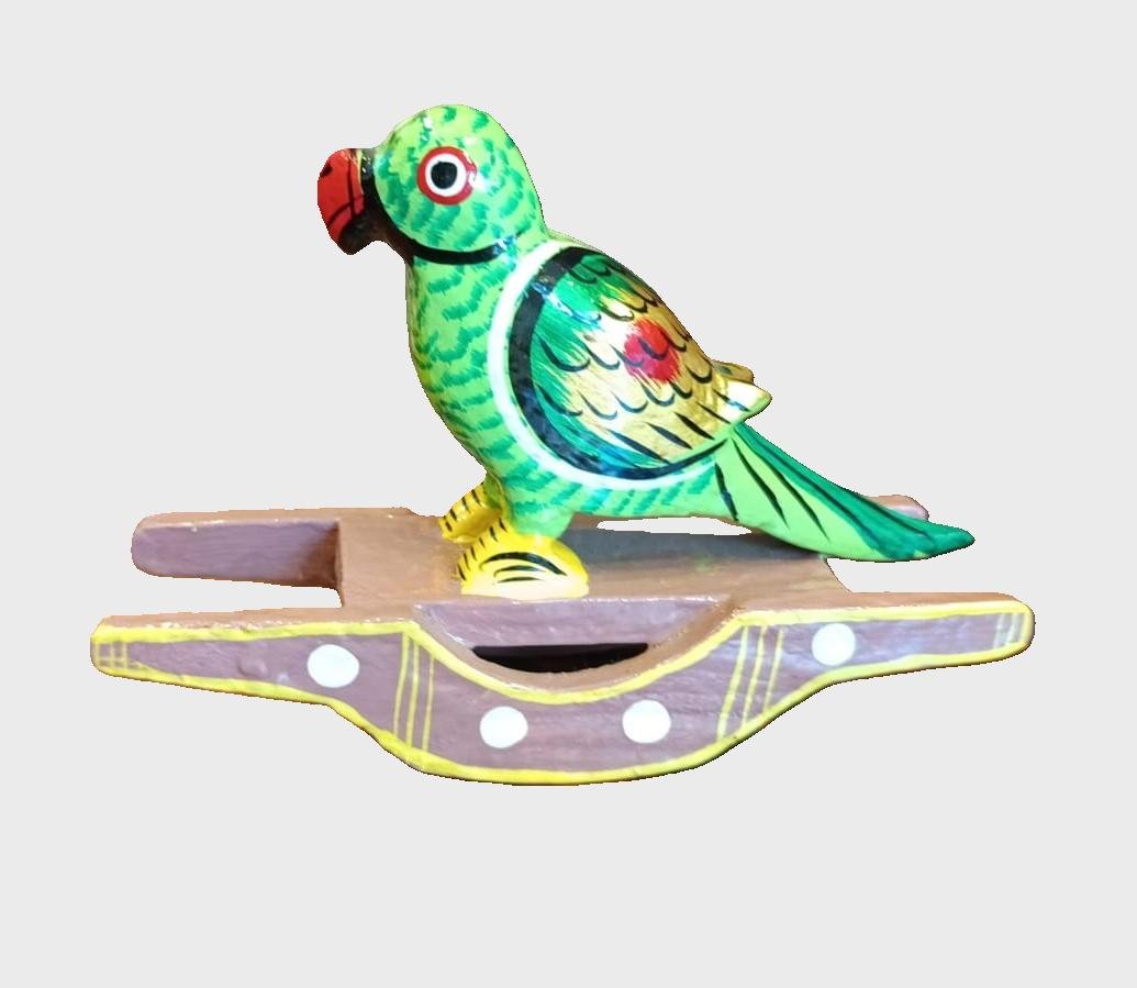 Rocking Wooden Parrot