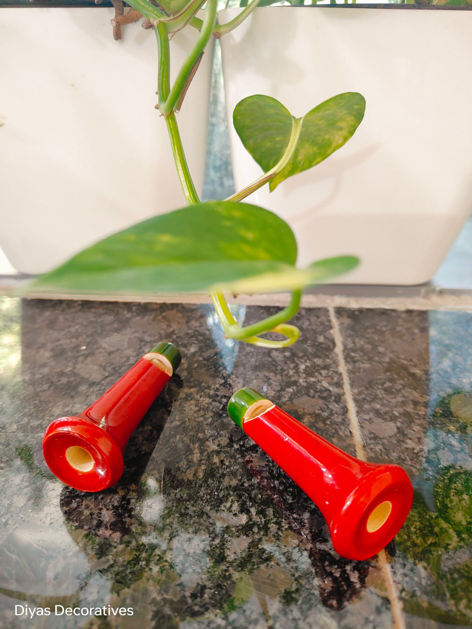 Flute Whistle Red  Spl Set of 2