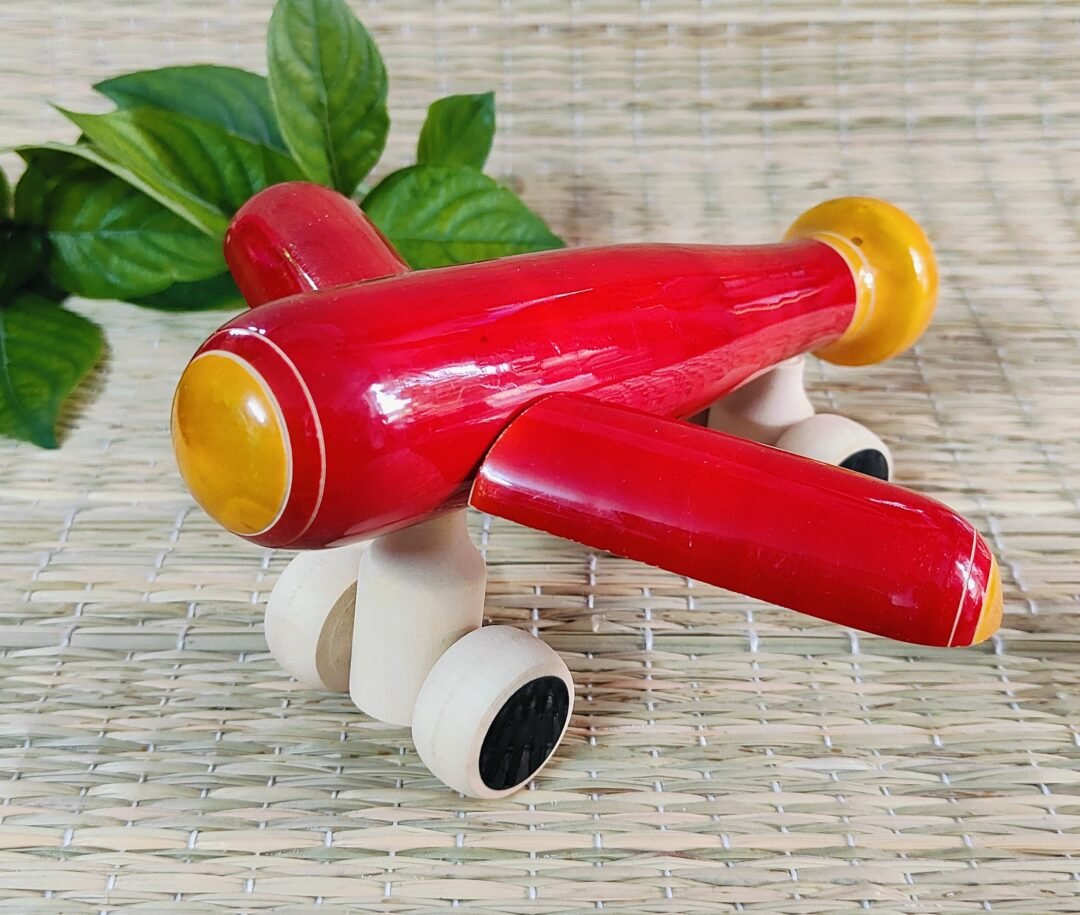 Wooden Push Pull Aeroplane