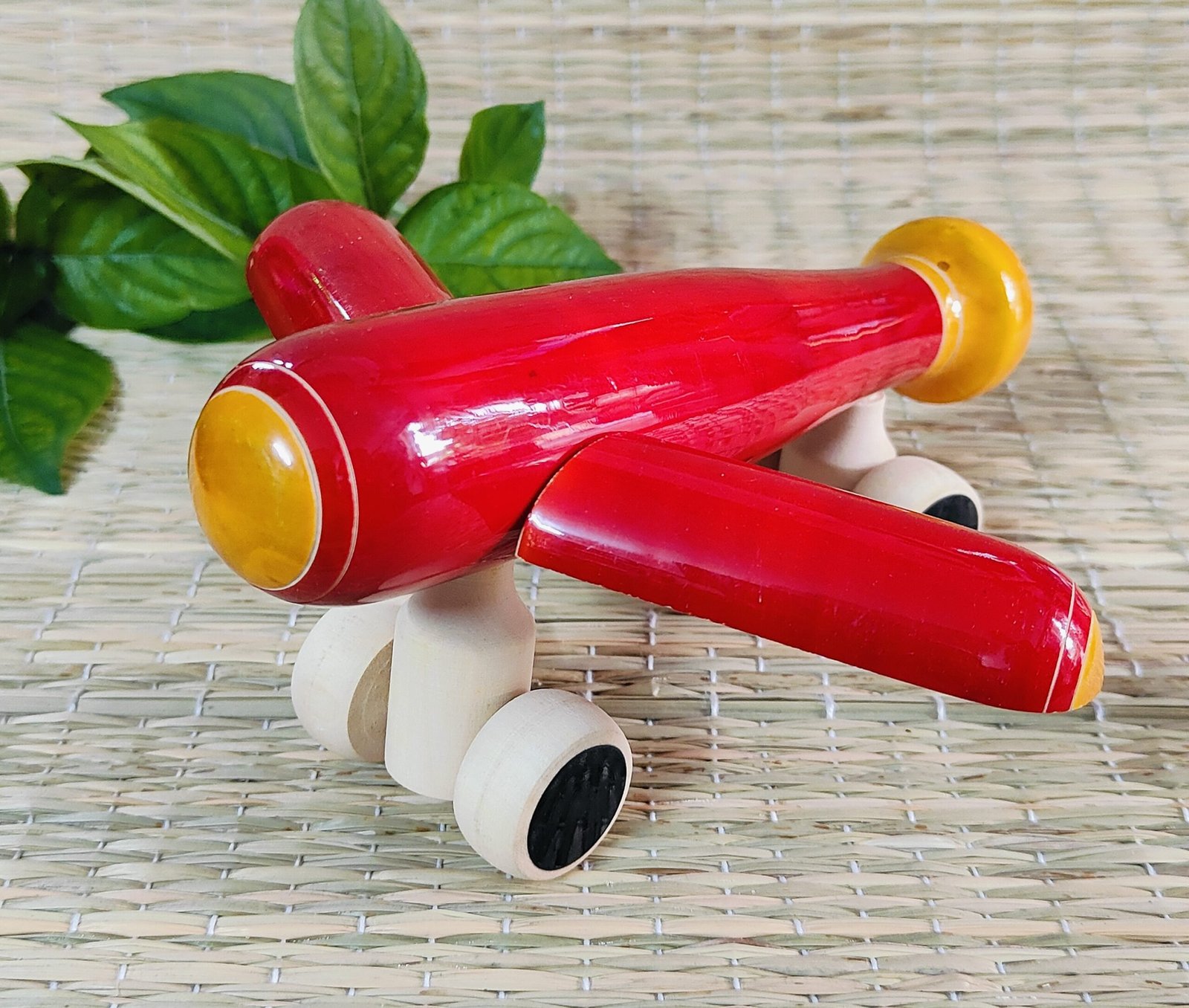 Wooden Push Pull Aeroplane