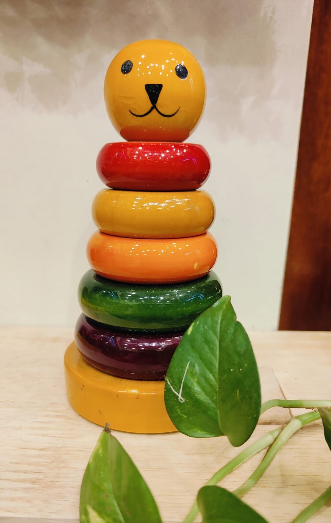 Wooden Lacquer Ring Set