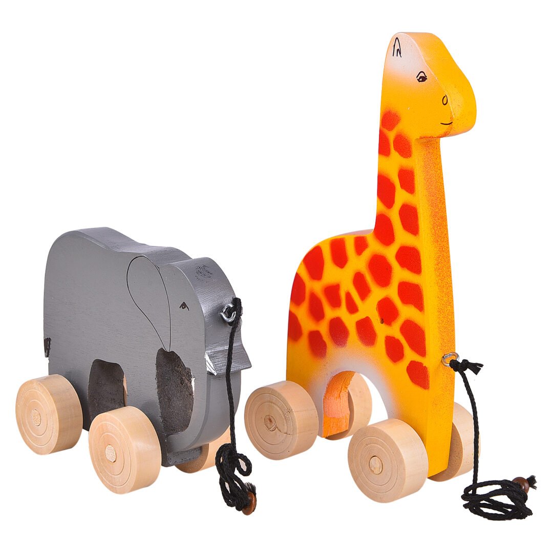 Elephant & Giraffe Set of 2