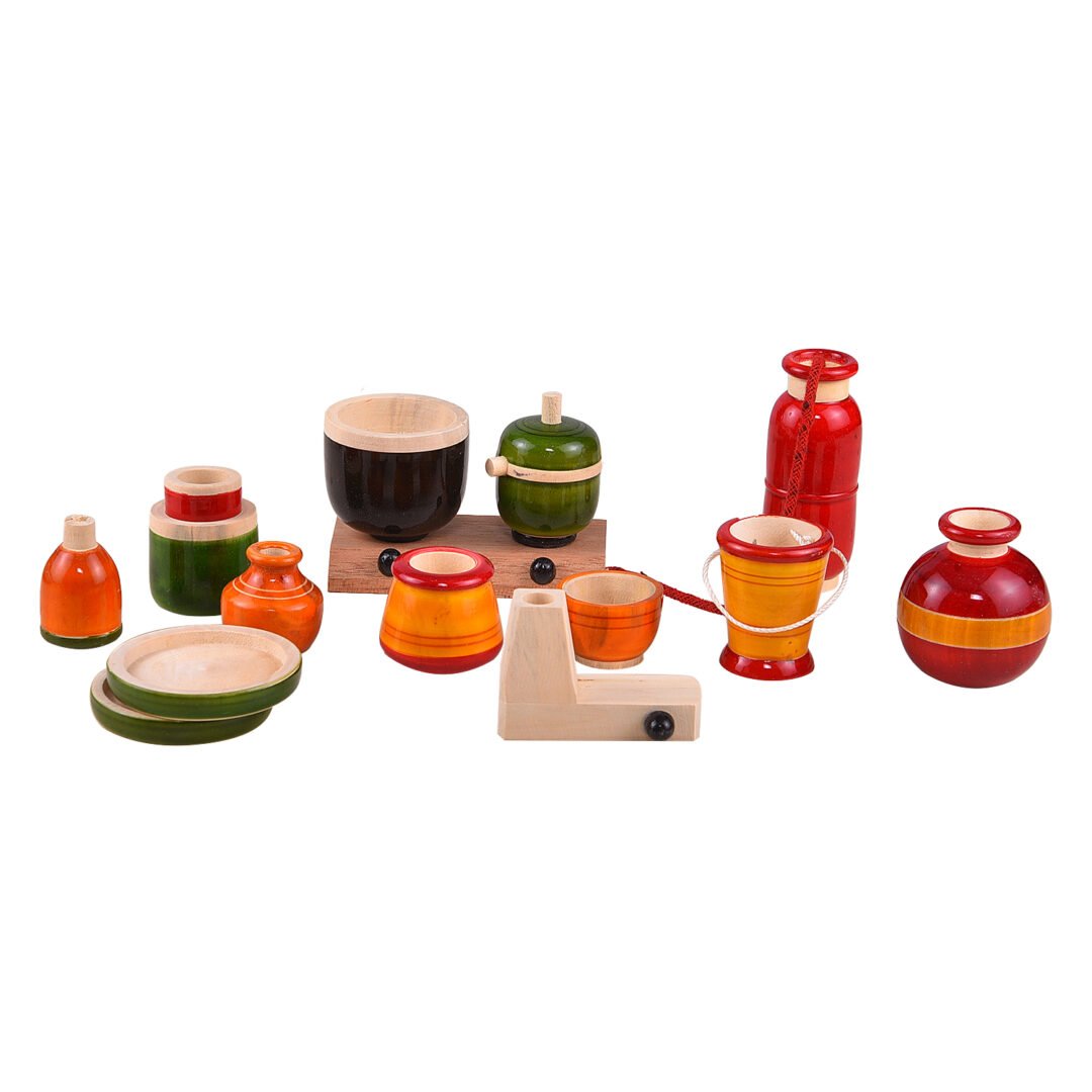 Wooden Kitchen Set eco-Friendly Premium Finish 15pcs