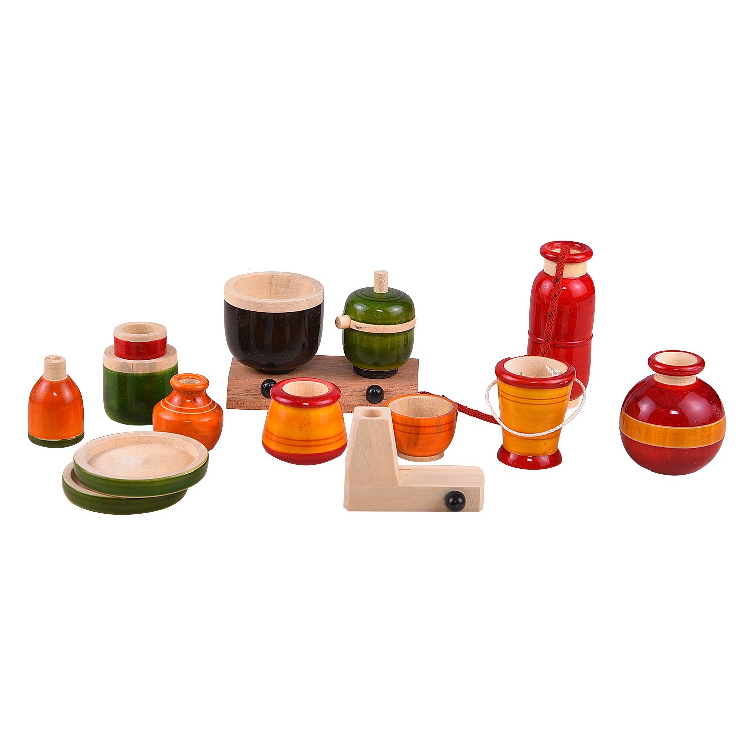Wooden Kitchen Set eco-Friendly Premium Finish 15pcs