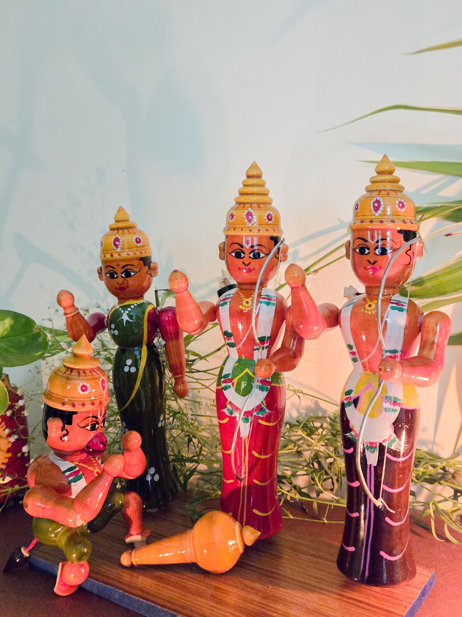 Ram Pattabhishekam Kondapalli Wooden Doll | Handcrafted Traditional Set