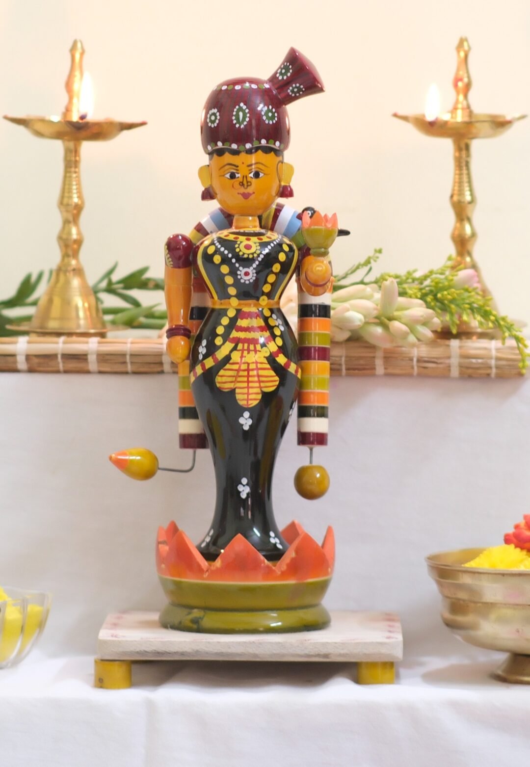 Aandal (Godda Devi) Wooden Doll