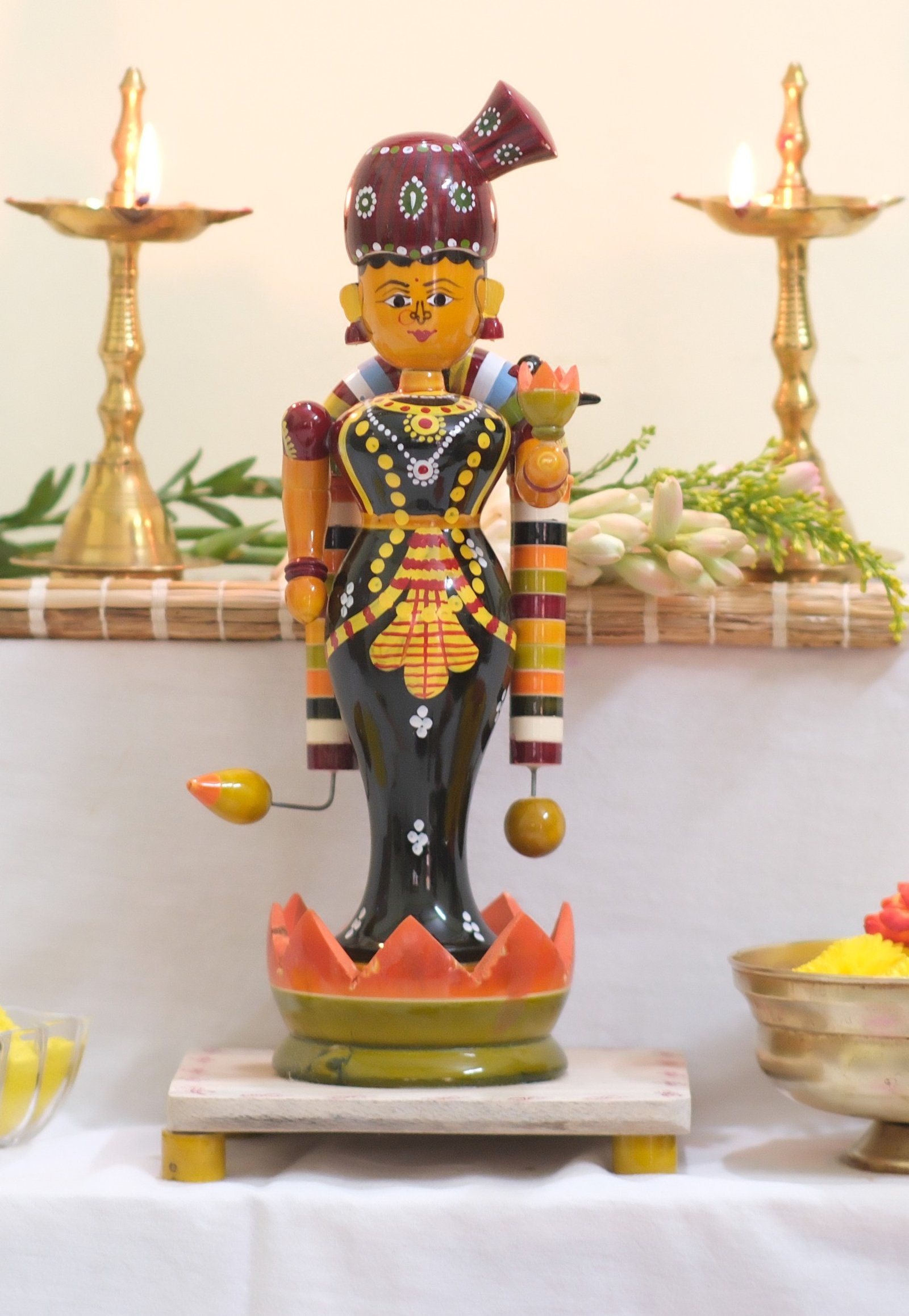 Aandal (Godda Devi) Wooden Doll