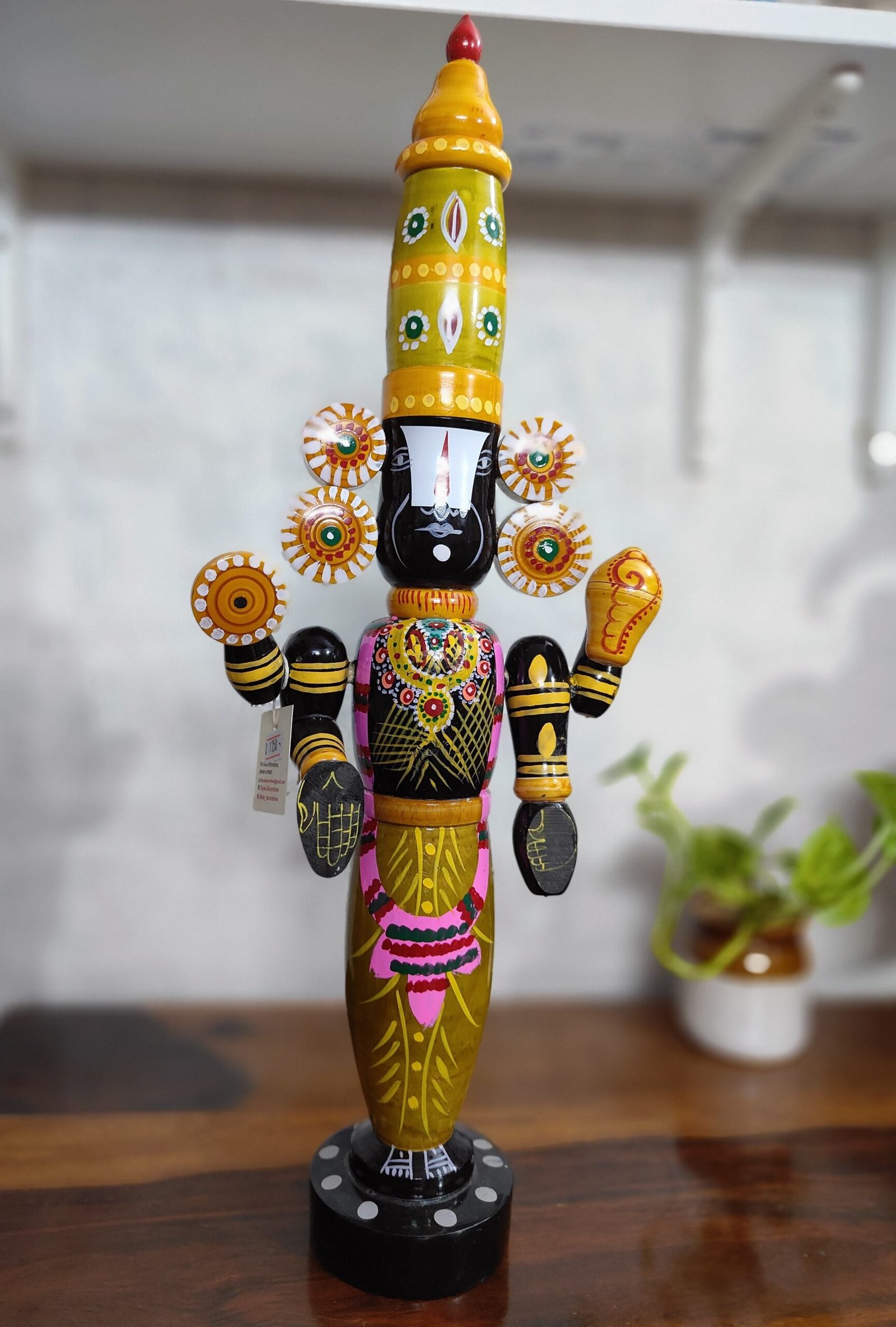 Lord Balaji – 16” Wooden Handicraft
