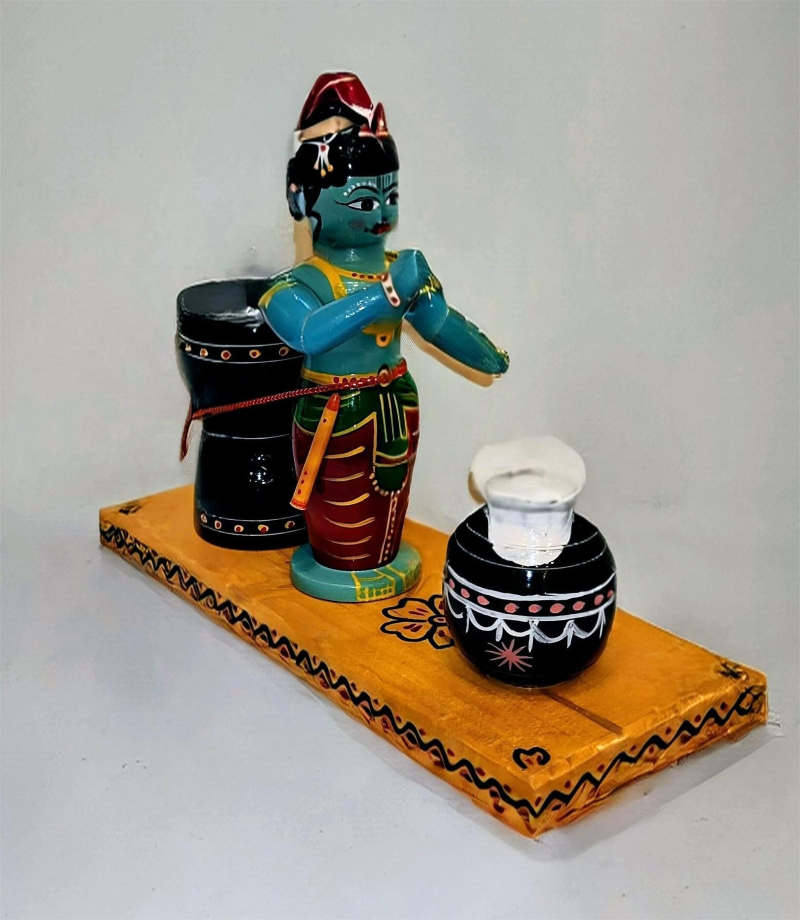 Baby Krishna (Uri) Wooden Doll