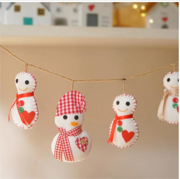 Snowman Theme Garland/ Bunting For Christmas Wall Decor 42inch