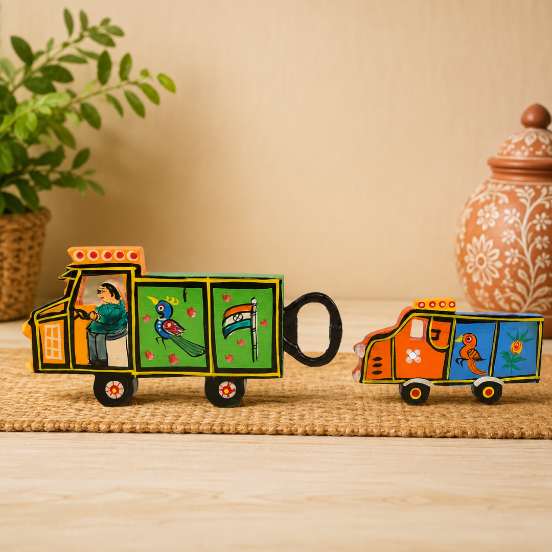 Wooden Bottle Opener Lorry with Magnet